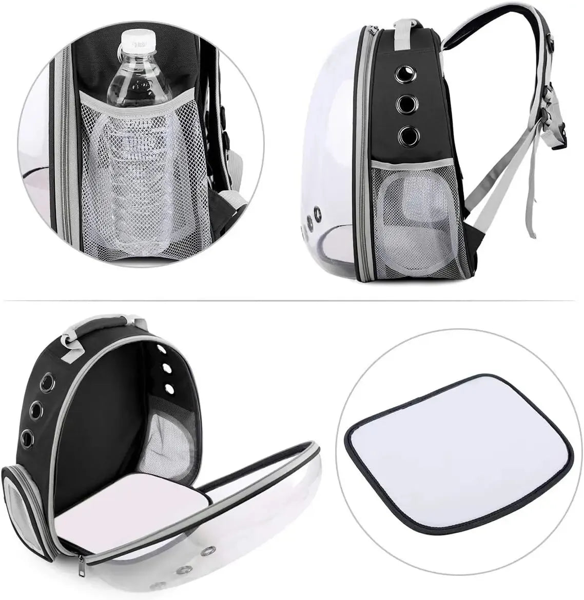 ZereBell Cat Pet Carrier Backpack - Transparent Capsule Bubble Design