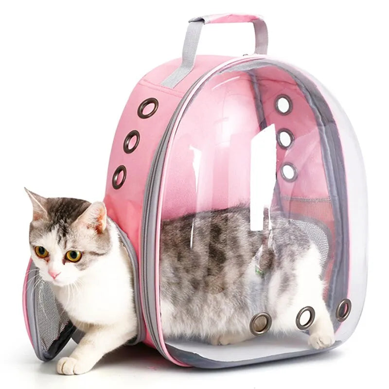 ZereBell Cat Pet Carrier Backpack - Transparent Capsule Bubble Design