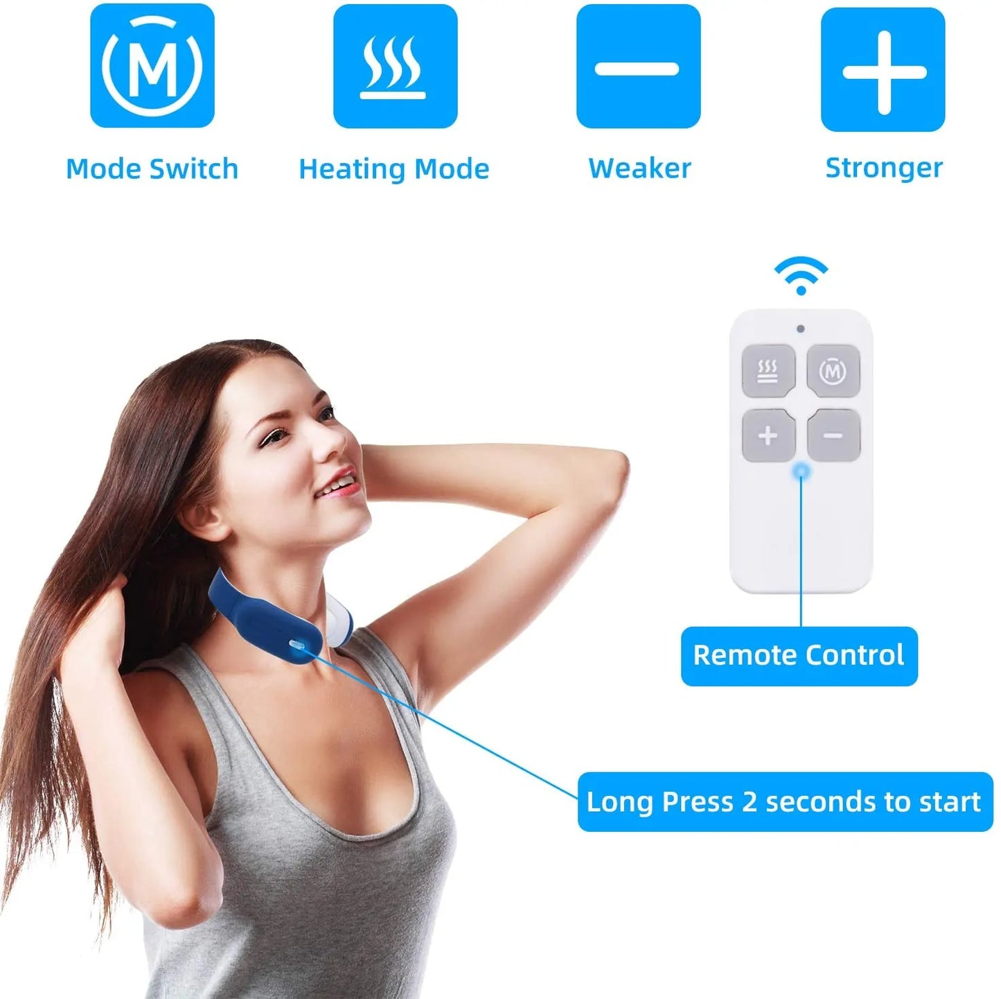 "Zerebell Neck Massager: Cervical Pain Relief & Relaxation"