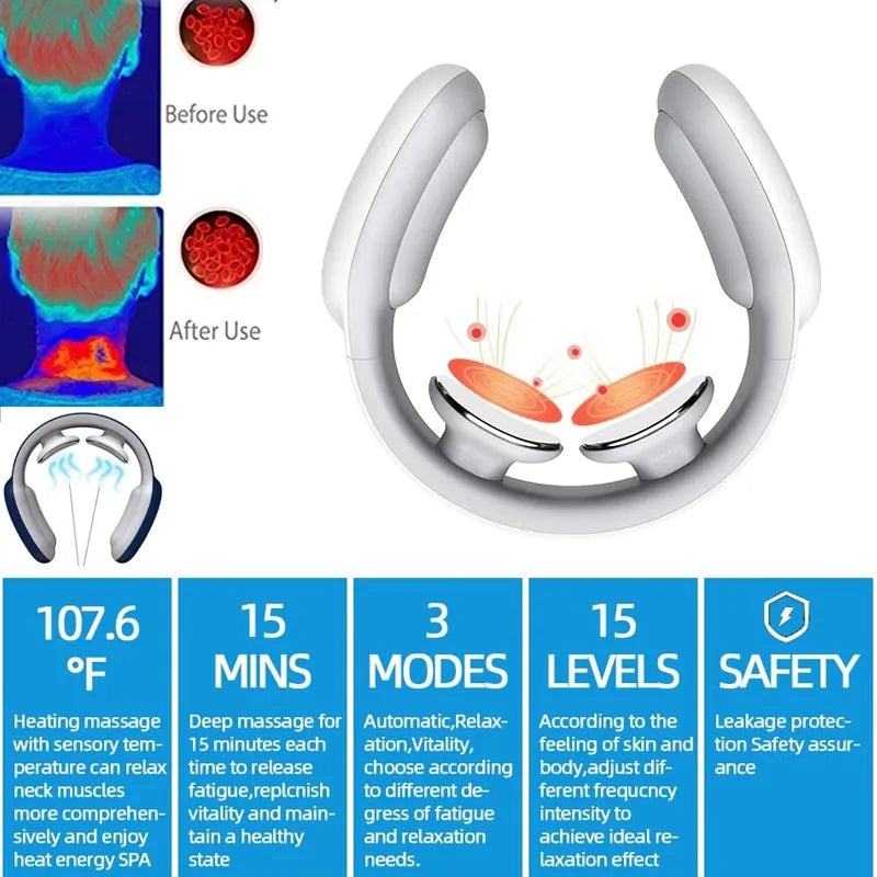 "Zerebell Neck Massager: Cervical Pain Relief & Relaxation"